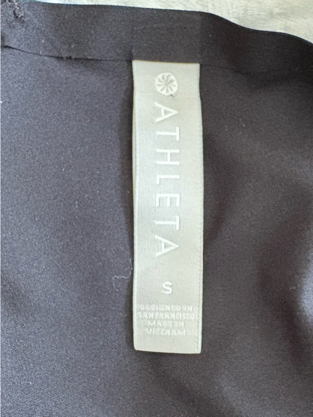 Athleta Womens Sarasota Wide Leg Cropped Black Jumpsuit Pockets Size S - Picture 5 of 7